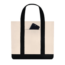 Load image into Gallery viewer, Ink Link Embroidered Canvas Shopping Tote

